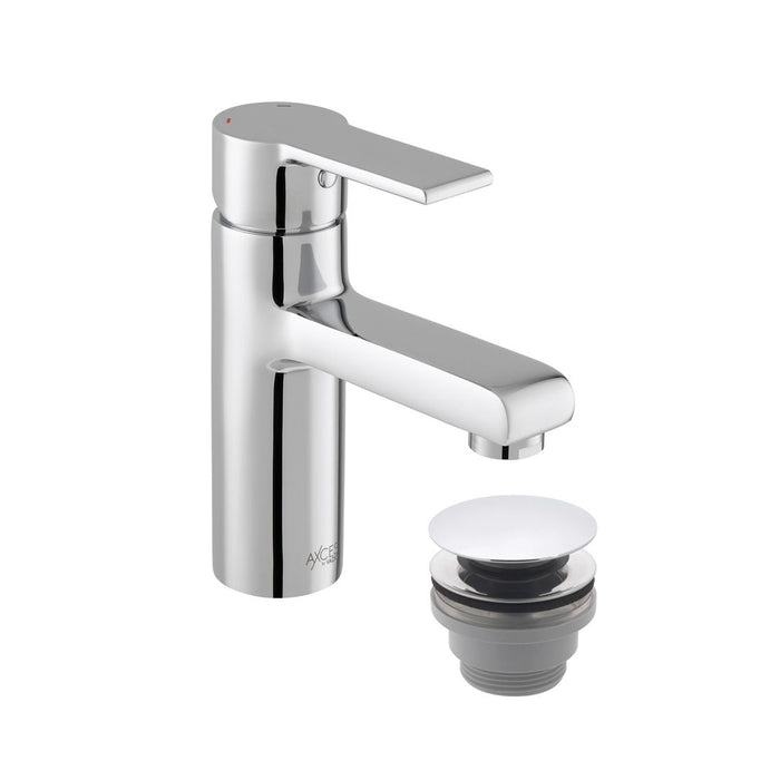 Vado Irlo Mono Basin Mixer Tap With Push Basin Waste - Chrome