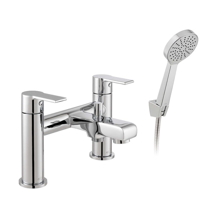 Vado Irlo Deck Mounted Bath Shower Mixer Tap With Shower Kit - Chrome