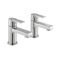 Vado Irlo Bath Pillar Taps - Chrome