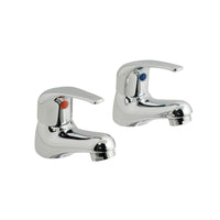 Vado Matrix Basin Pillar Taps - Chrome