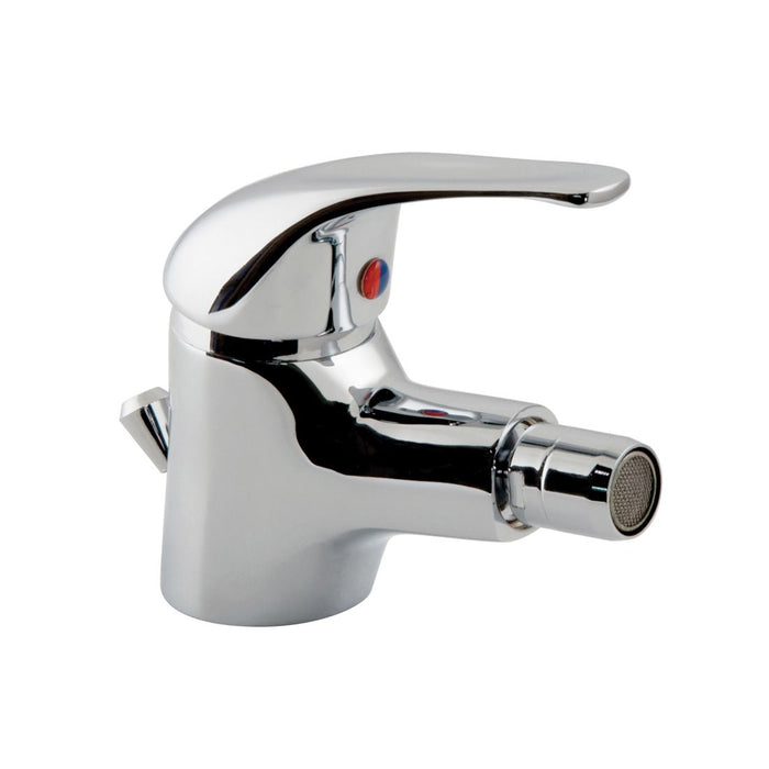 Vado Matrix Mono Bidet Mixer Tap With Pop-Up Waste - Chrome