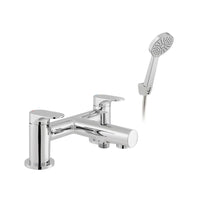 Vado Metiz Deck Mounted Bath Shower Mixer Tap With Shower Kit - Chrome