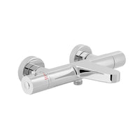 Vado Sirkel Wall Mounted Thermostatic Bath Shower Mixer Tap - Chrome