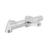 Vado Sirkel Deck Mounted Thermostatic Bath Shower Mixer Tap - Chrome