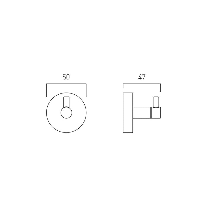 Vado Sirkel Robe Hook - Chrome