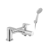 Vado Vala Deck Mounted Bath Shower Mixer Tap With Shower Kit - Chrome