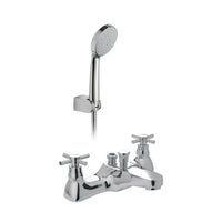 Vado Vecta Deck Mounted Bath Shower Mixer Tap With Shower Kit - Chrome
