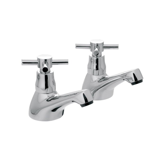 Vado Vecta Bath Pillar Taps - Chrome