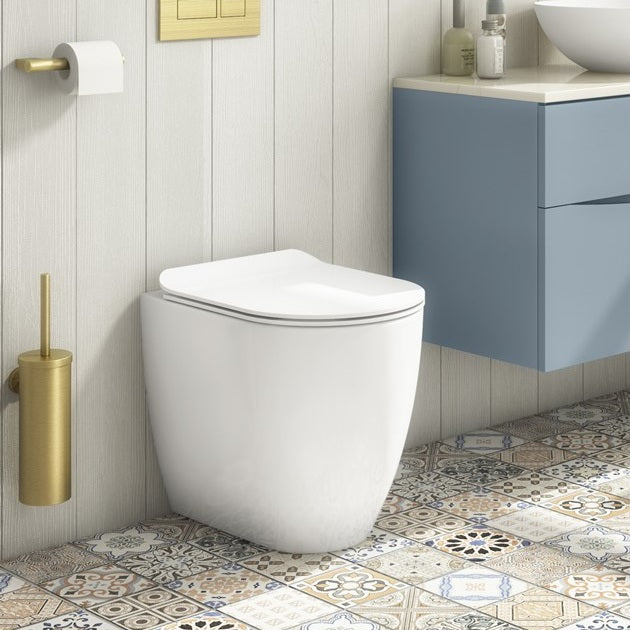 Crosswater Glide II Rimless Back to Wall Toilet With Soft Close Seat