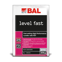 BAL Grey Level Fast Floor Levelling Compound - 20kg