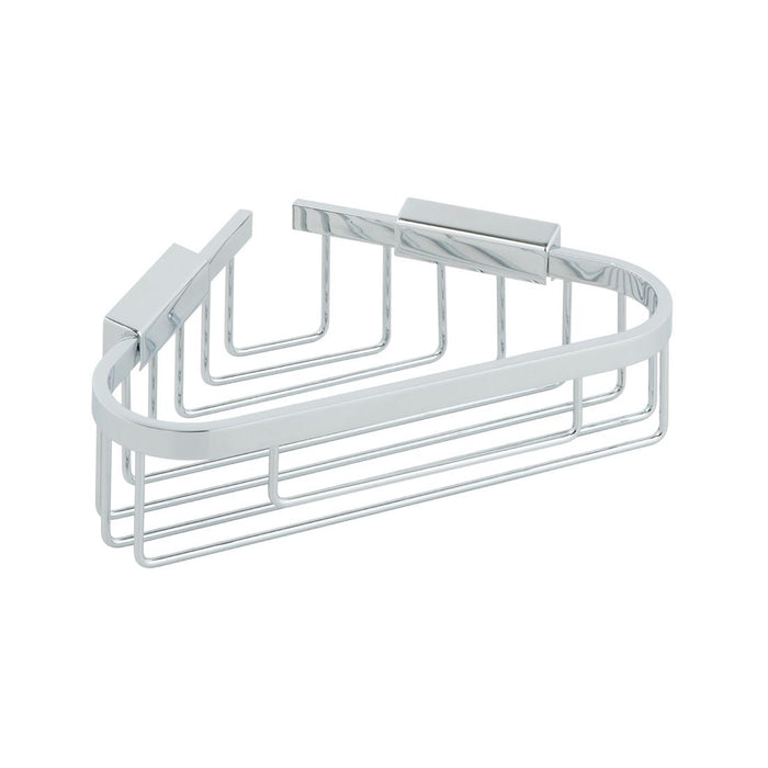 Vado Medium Triangular Corner Shower Basket - Chrome