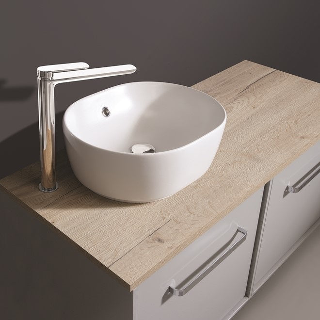 Crosswater Pearl Countertop Basin With Overflow - 450mm - No Tap Holes