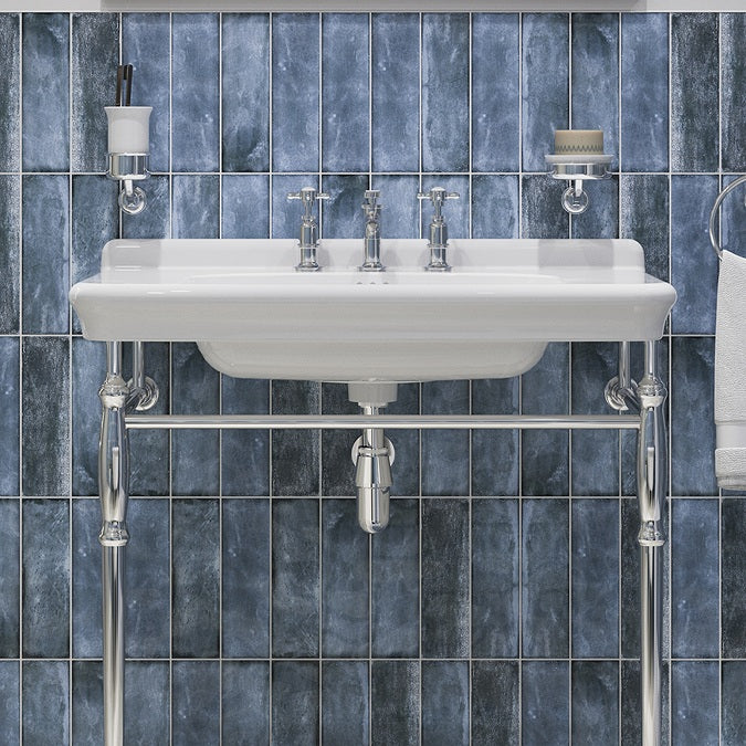 Burlington Guild Deck Mounted 3 Hole Basin Mixer Tap