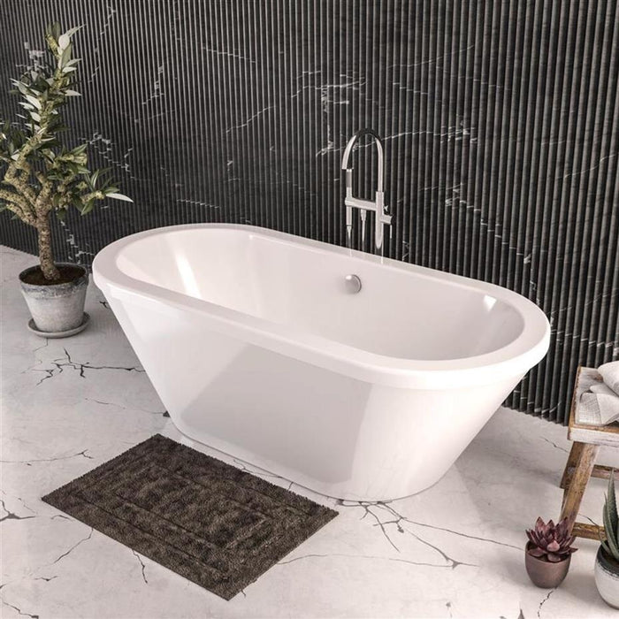 Eastbrook Humber Freestanding Double Ended Bath - No Tap Holes - White