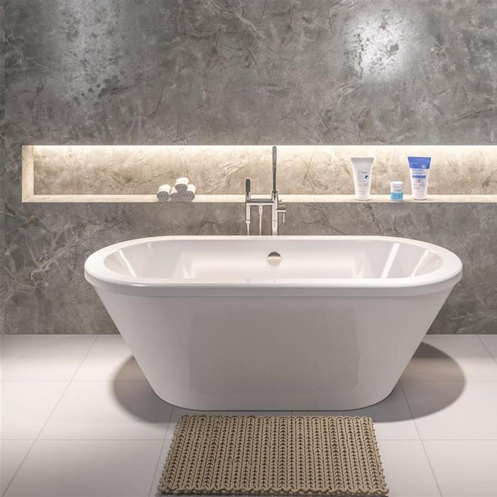 Eastbrook Humber Freestanding Double Ended Bath - No Tap Holes - White