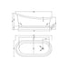 BC Design Freestanding Slipper Bath - 1700mm x 725mm
