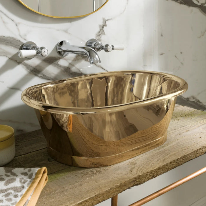 BC Designs 345mm SitOn Countertop Basin - Brass