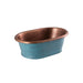 BC Designs 345mm SitOn Countertop Basin - Patinata Blue