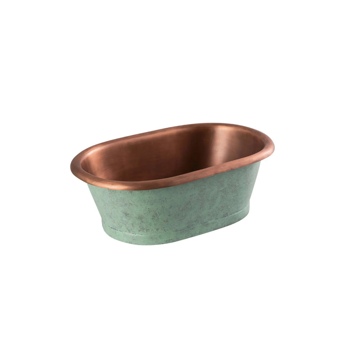 BC Designs 345mm SitOn Countertop Basin - Verdigris Green