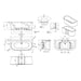 BC Designs Ancora Double Ended Back to Wall Bath - 1640mm x