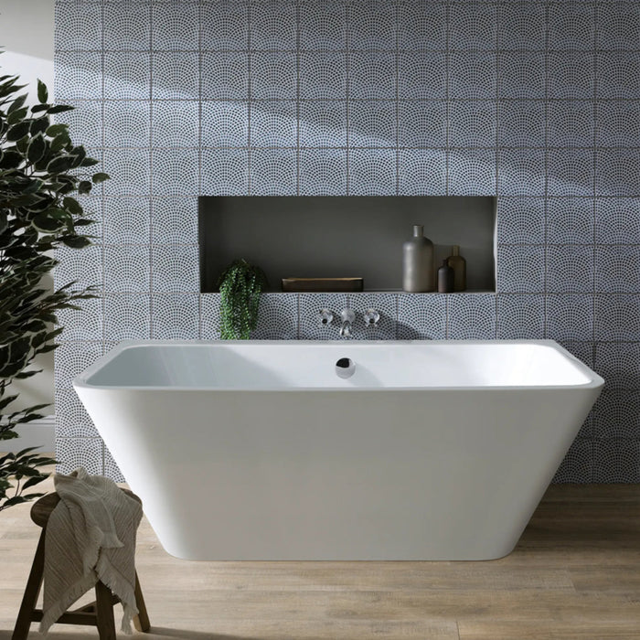 BC Designs Ancora Square Back To Wall Freestanding Double