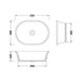 BC Designs Bampton 390mm Sit-On Countertop Basin - Polished