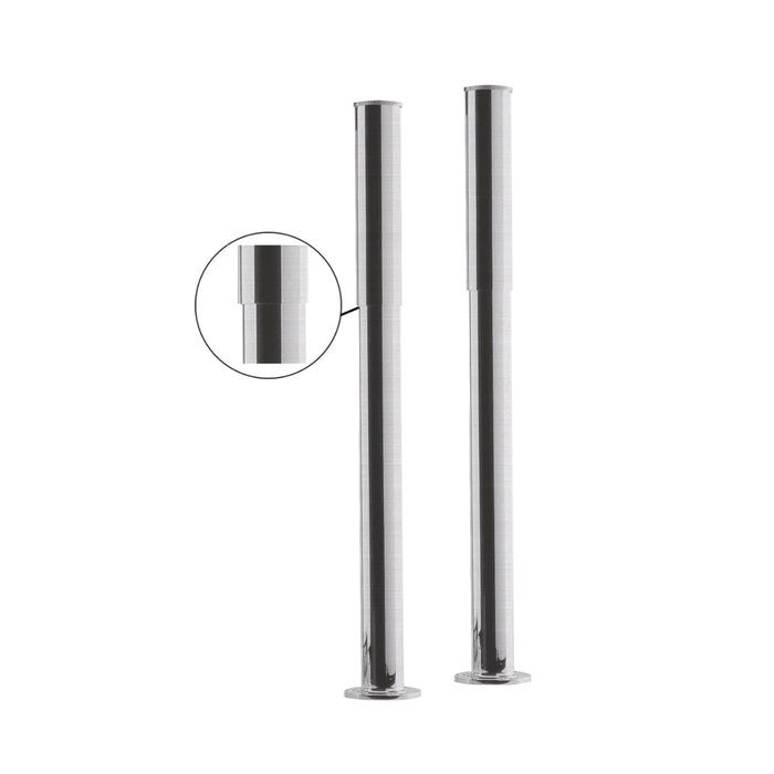 BC Designs Bath Legs with Adjustable Shrouds - Brushed