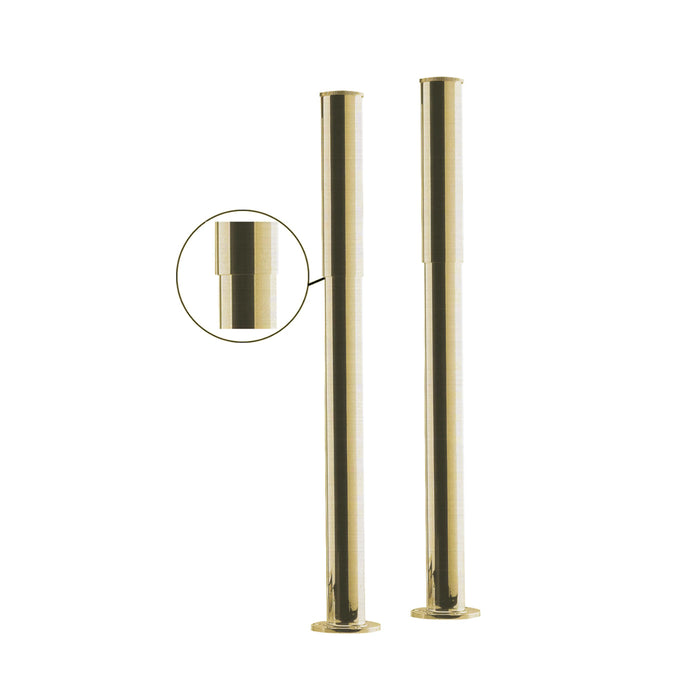 BC Designs Bath Legs with Adjustable Shrouds - Brushed Gold