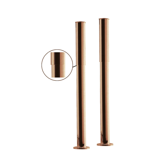 BC Designs Bath Legs with Adjustable Shrouds - Copper