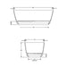 BC Designs Divita 1495mm Stone Freestanding Bath
