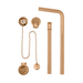 BC Designs Exposed Bath Waste / Plug & Chain with Overflow
