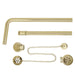 BC Designs Exposed Bath Waste / Plug & Chain with Overflow Pipe