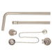 BC Designs Exposed Bath Waste / Plug & Chain with Overflow Pipe