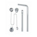BC Designs Exposed Bath Waste / Plug & Chain with Overflow 