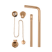 BC Designs Exposed Bath Waste / Plug & Chain with Overflow