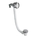 BC Designs Extended Bath Filler - Brushed Chrome - Overflow