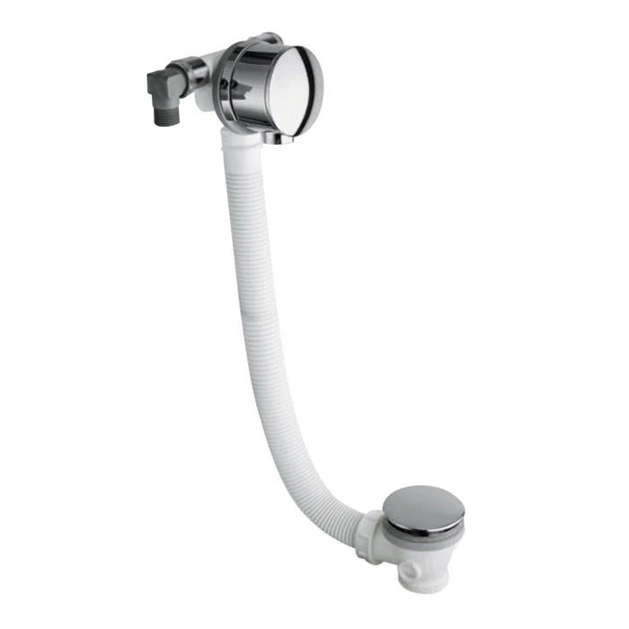 BC Designs Extended Bath Filler - Chrome - Overflow Bath