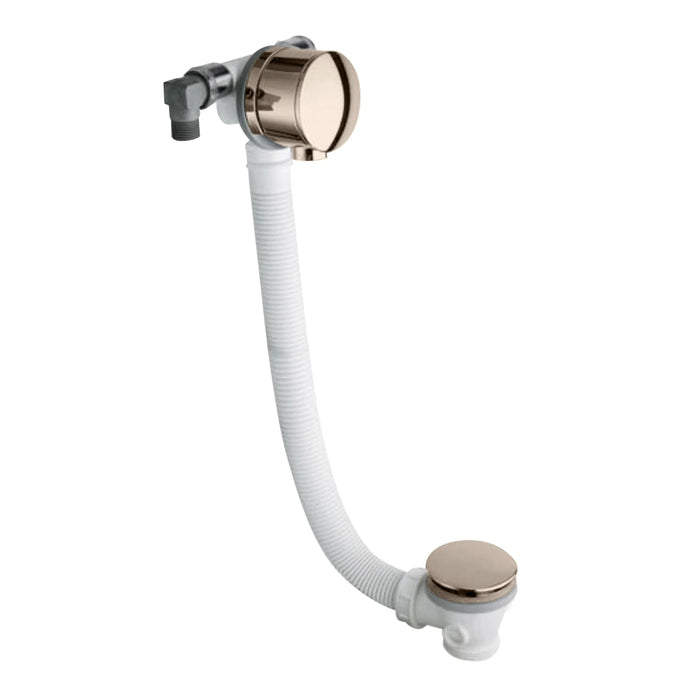 BC Designs Extended Bath Filler - Nickel - Overflow Bath