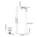 BC Designs Floorstanding Bath Waste And Overflow - Bath