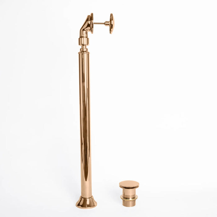 BC Designs Floorstanding Bath Waste And Overflow - Copper