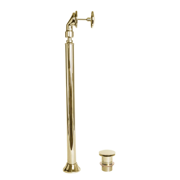 BC Designs Floorstanding Bath Waste And Overflow - Gold