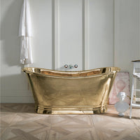 Bc Designs Freestanding Brass Outer/Brass Inner Boat Bath