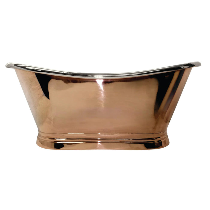 Bc Designs Freestanding Copper Outer/Nickel Inner Boat Bath