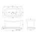Bc Designs Freestanding Copper Outer/Nickel Inner Boat Bath