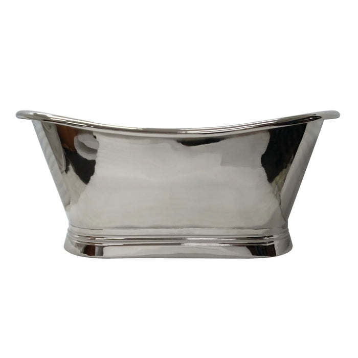 Bc Designs Freestanding Nickel Outer/Nickel Inner Boat Bath