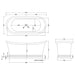 Bc Designs Freestanding Nickel Outer/Nickel Inner Boat Bath