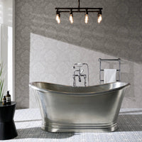 Bc Designs Freestanding Tin Outer/Tin Inner Boat Bath - Tin