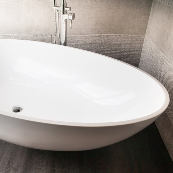 BC Designs Gio 1645mm Stone Freestanding Bath