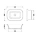 BC Designs Magnus 380mm Sit-On Countertop Basin - Polished