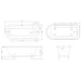 BC Designs Mistley Freestanding Single Ended Bath with Feet